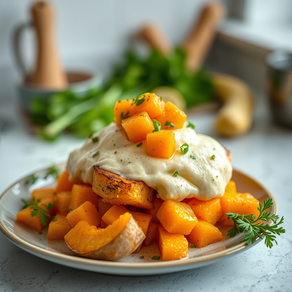 préparer butternut au four recettes savoureuses — Utilisation menu déroulant recette