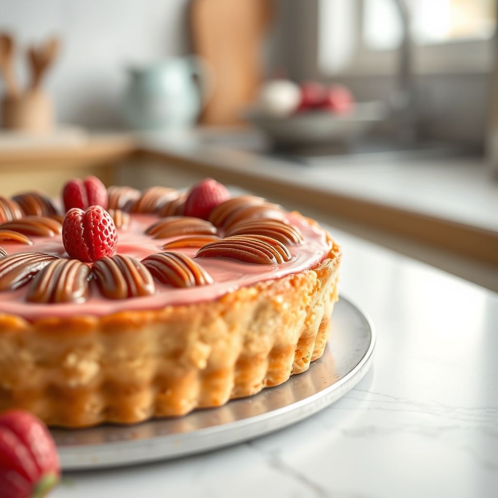 recette facile tarte à praline rose — Préchauffez four à 160 C (th 5