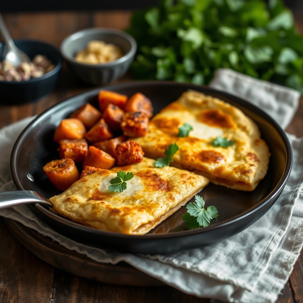 découvrez une recette rapide et savoureuse de tortilla aux pommes de terre et chorizo, parfaite pour un repas simple et