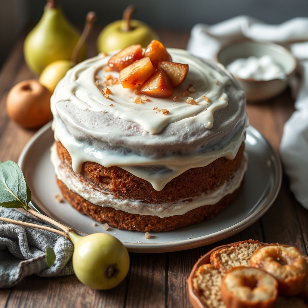 découvrez notre recette de cake poires-amandes moelleux, parfait pour réchauffer vos goûters d'hiver avec douceur e