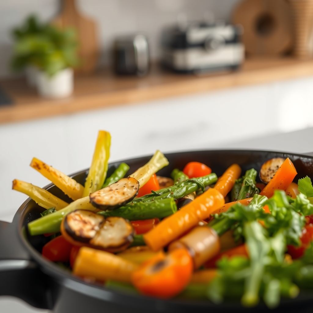 Maîtriser cuisson légumes à l'air fryer astuces — Quel est temps cuisson légumes