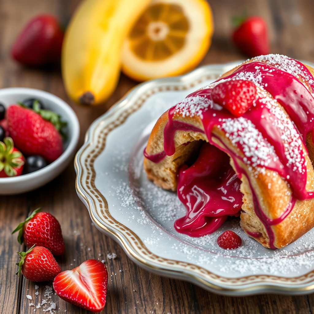 Notre recette de gaufres arc-en-ciel parfaites avec des fruits exotiques